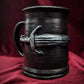 Silver Sword Witcher Mug - Black Cast Iron Look with Silver