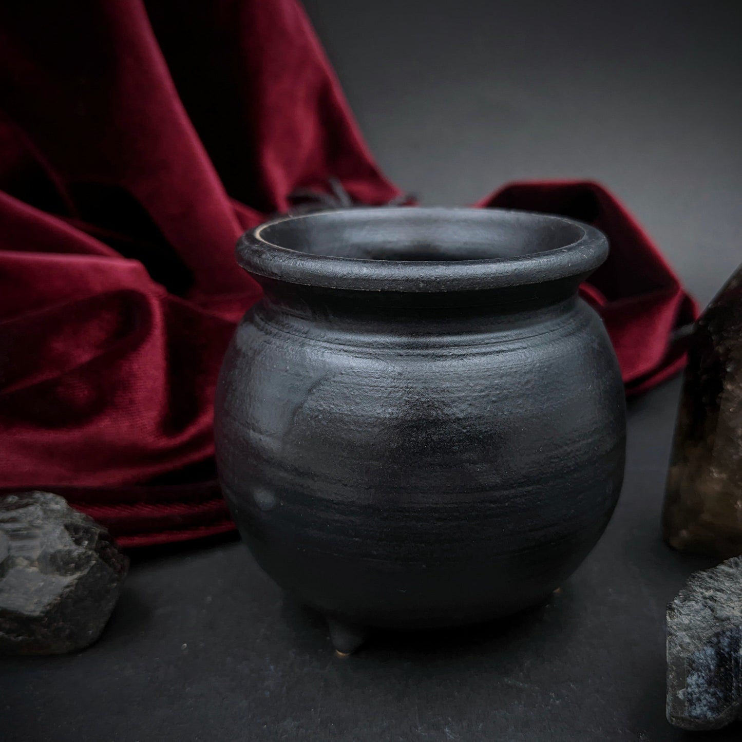 Mini Cauldron - Ceramic Pottery with Cast Iron Look
