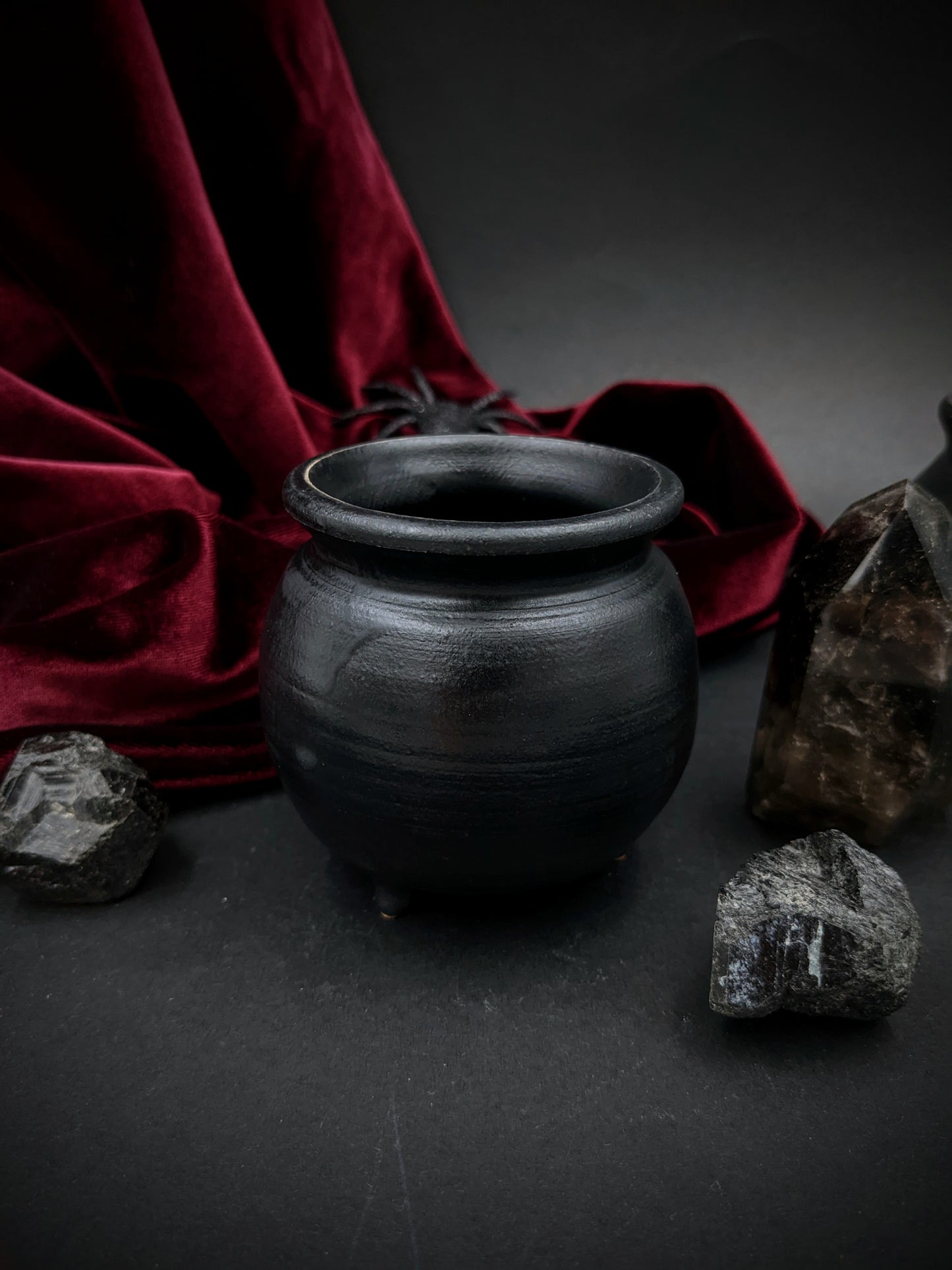Mini Cauldron - Ceramic Pottery with Cast Iron Look