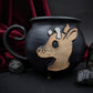 Deer Cauldron Mug - Black Cast Iron Look with Fawn